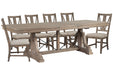 Paxton Place - Extendable Trestle Dining Table Set Magnussen Furniture