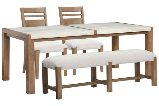 Plum Creek - 4 Piece Rectangular Dining Table Set Magnussen Furniture