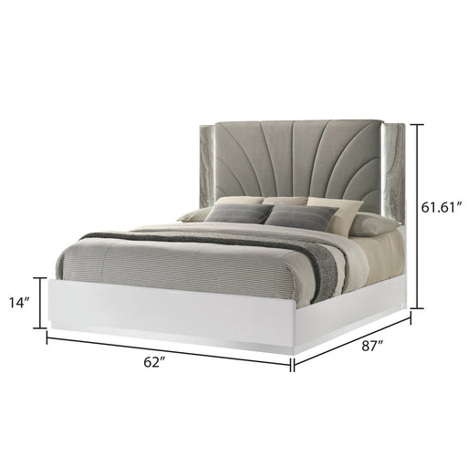 Jazz - Bedroom Set With LED Upholstered Headboard Matrix Furniture Group