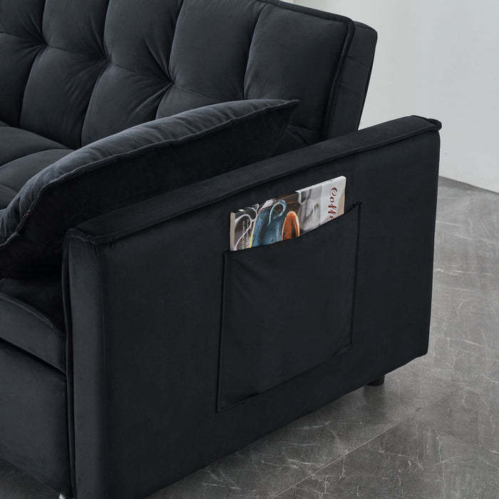 Sofa Bed With Pockets, 3 In 1 Convertible For Living Room Home Essentials