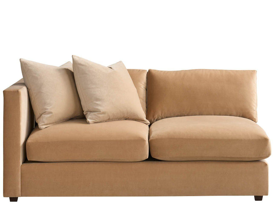 Ally - One Arm Loveseat LAF, Special Order - Light Brown