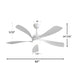 52" Ceiling Fan With 3 Color Dimmable LED Light, 5 Blades, Remote Control, Reversible DC Motor Daily Nest