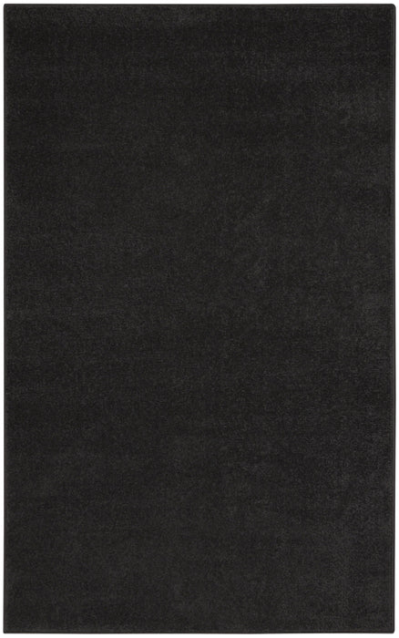 3' X 5' Stain Resistant Indoor / Outdoor Area Rug - Black