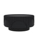 Round Fluted Drum Coffee Table With Sturdy Base For Living Room Hearth and Haven