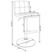 Lenny - Upholstered Adjustable Bar Stool (Set of 2) - White Furniture Max