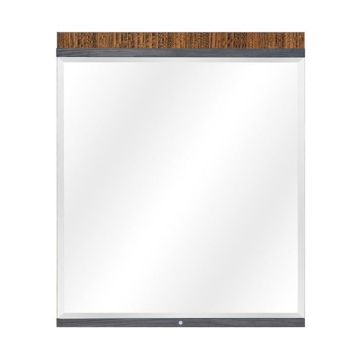 Kayner - Dresser Mirror With LED Lights - Charcoal