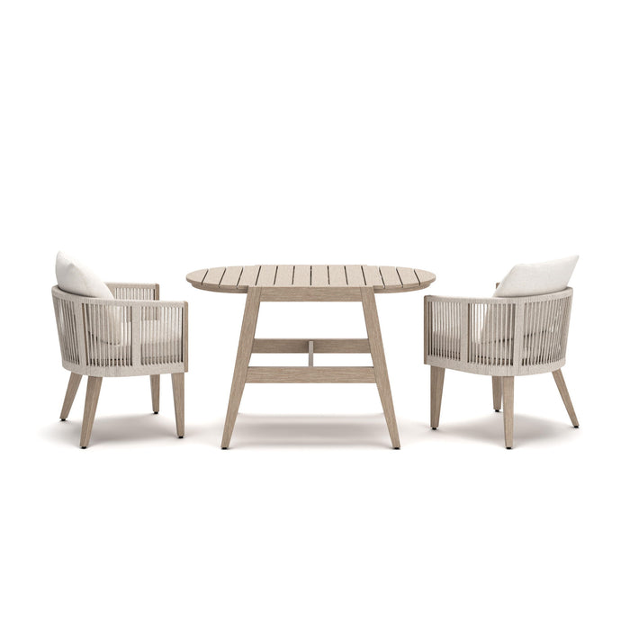 Ivory Vine - Chairs With Cushion / Table Set (Set of 3) - Beige Signature Design by Ashley®