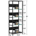 4 Tier Display Shelf With RGB Lights, LED Lighted Curio Cabinet With Adjustable Storage Box & Hooks - Black Daily Nest