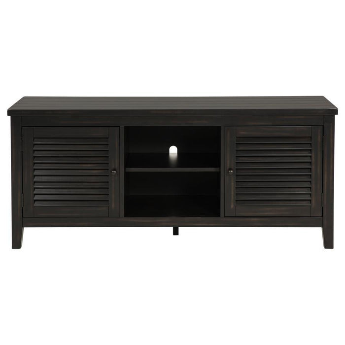 Concord - 2-Door TV Stand Console - Distressed Java