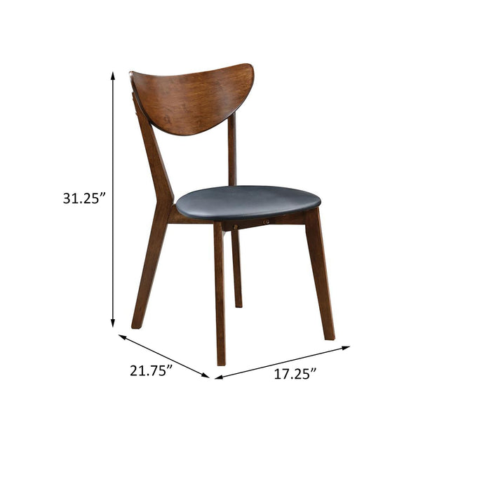 Marvin - Open Back Side Chairs (Set of 2) - Black Furniture Max