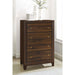 Anza - 4 Drawer Chest Storage Solution - Walnut Furniture Max