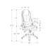Office Chair, Adjustable Height, Swivel, Ergonomic, Armrests, Contemporary & Modern - Black 8th Street