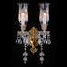 Michael Amini Lighting - Garnier 2-Light Traditional Crystal Wall Sconce - Gold Michael Amini