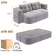 Convertible Floor Sofa Bed With Multi Functional Blanket Home Essentials