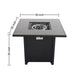 Powdercoated Fire Pit With Top - Black LSI Patio Furniture