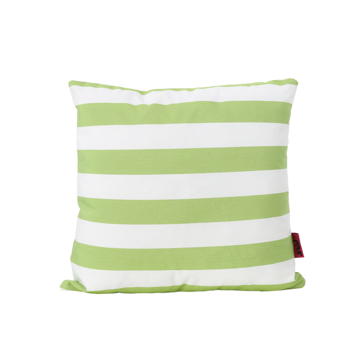 Coronado Stripe Square Pillow - Green
