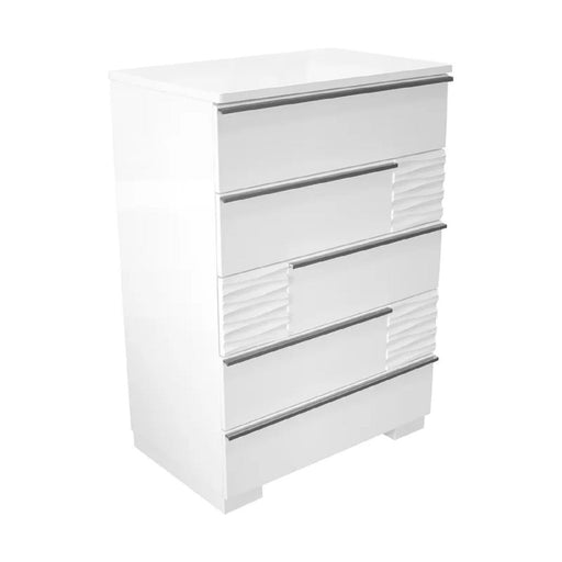 5 Drawer Chest, Bedroom - White Home Essentials