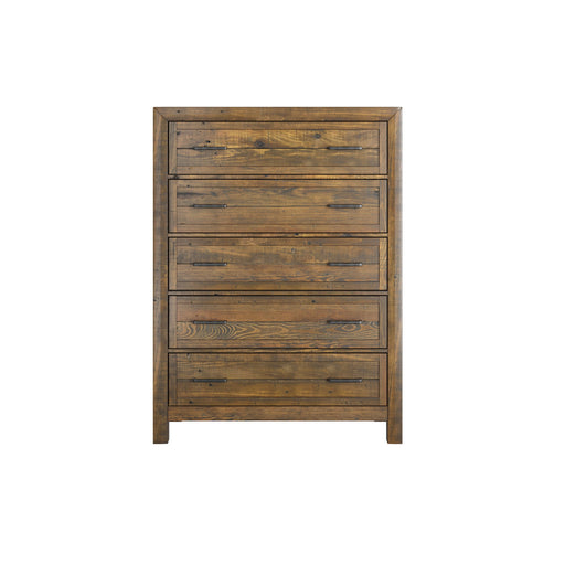 5 Drawer Chest With - Brown Emerald Home