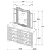 Mika - 8 Drawer LED Dresser With Mirror - Ivory Furniture Max