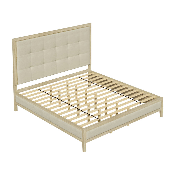 Adeline - Bed With LED Light (Low Footboard) Home Essentials