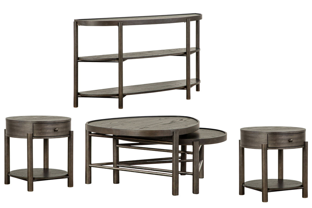 Hadleigh - Shaped Nesting Cocktail Table Set Magnussen Furniture