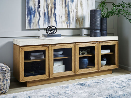 Adanworth - Accent Cabinet - Light Brown / Gray Signature Design by Ashley®