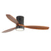52" Reversible Ceiling Fan With Dimmable Light And Remote Control, DC Motor, Memory Function - Matte Black Daily Nest