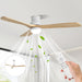 52" Ceiling Fan With Dimmable LED Light, 6 Speed DC Motor, 3 Blades Daily Nest