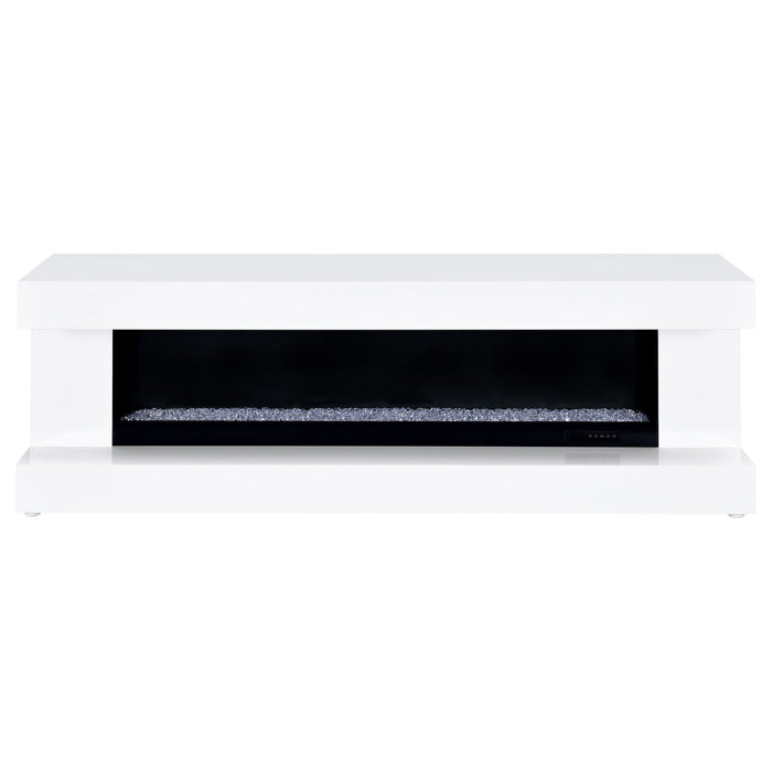 TV Stand Fireplace Console With Bluetooth Speaker Furniture Max