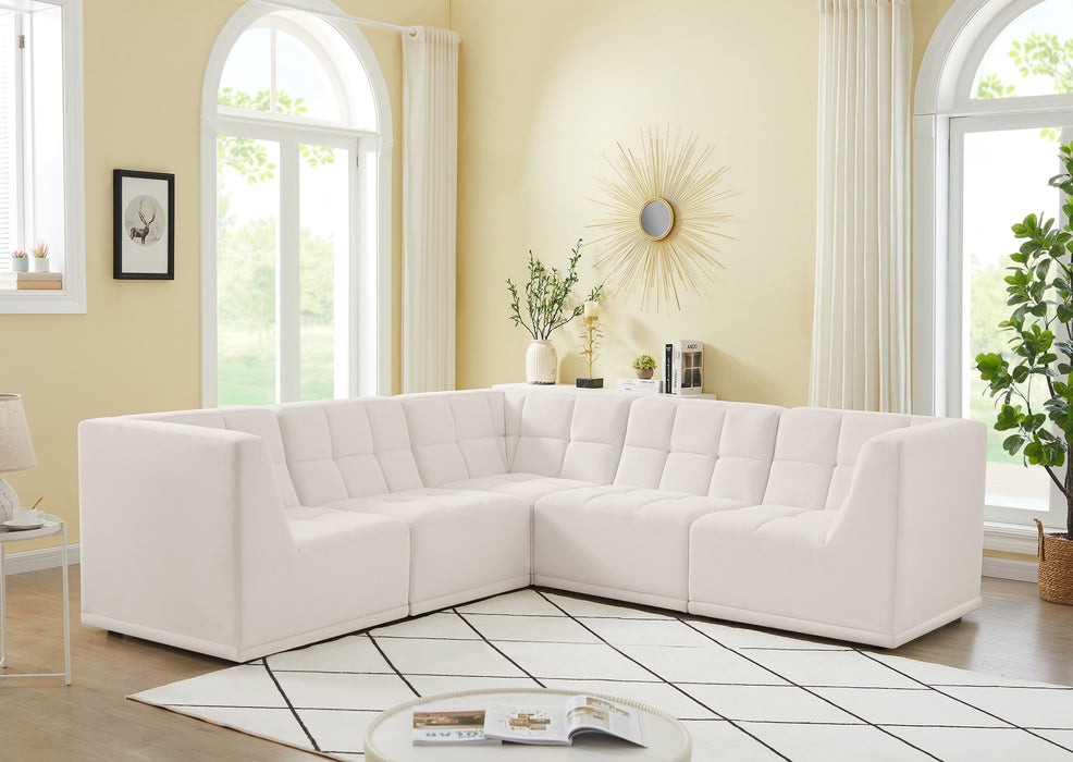 Relax - Modular Sectional 5 Piece - Cream - Modern & Contemporary