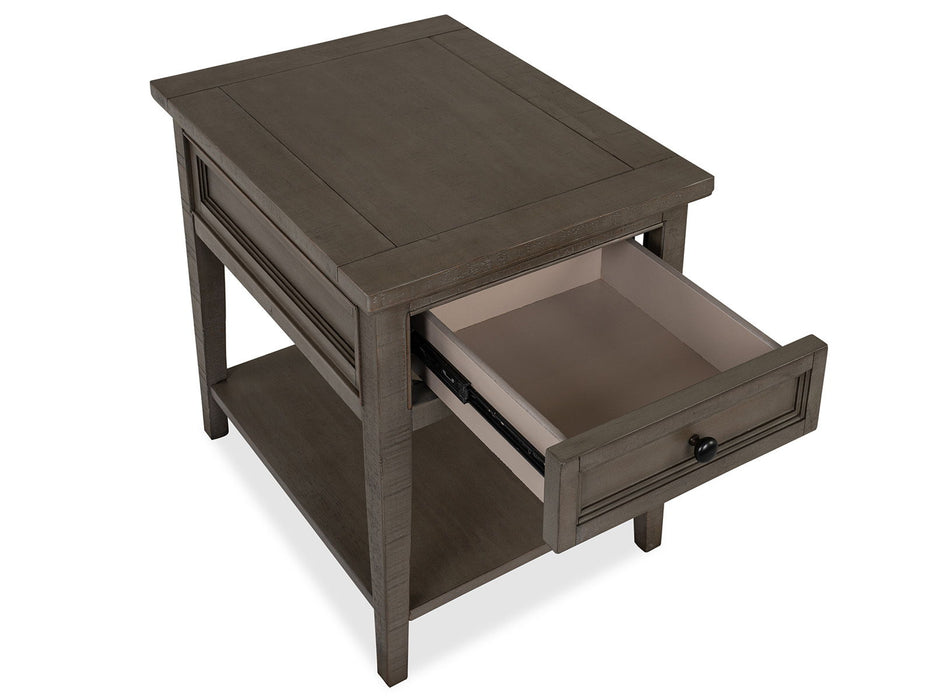 Paxton Place - Rectangular End Table - Dovetail Gray Magnussen Furniture