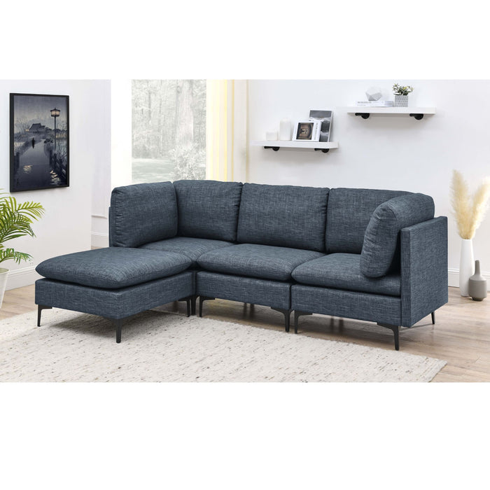 Upholstered Modular Sectional & Tall Legs Home Essentials