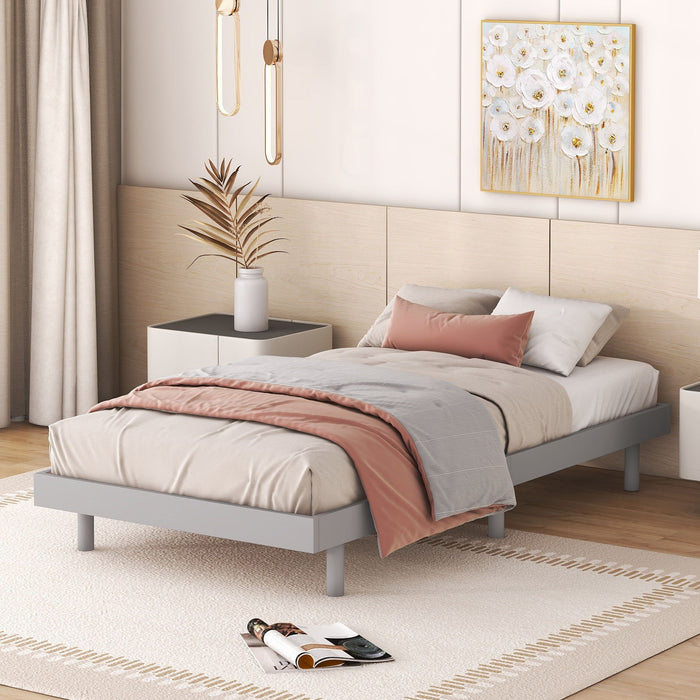 Modern Floating Platform Bed Frame Home Essentials