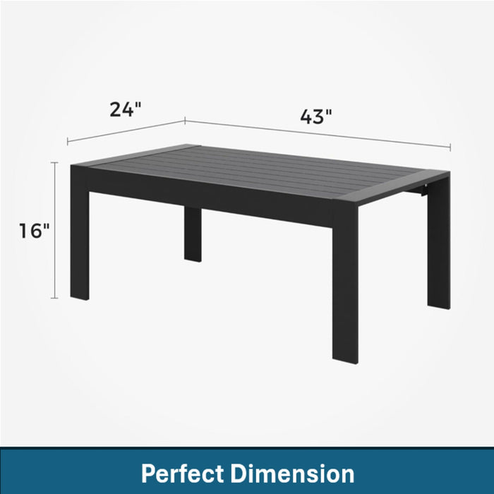 Modern Rectangle Outdoor Coffee Table