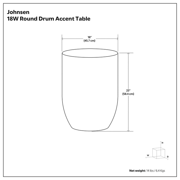 Johnsen - Cross Hatch Pattern Accent Table - Antique Gold Simpli-Home