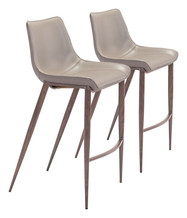 Magnus - Barstool With Black Legs (Set of 2) Zuo Modern