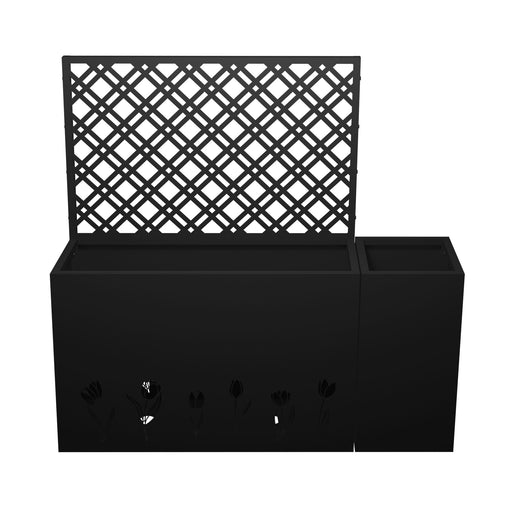 Tall Planter Raised Garden Bed With Trellis Daily Nest