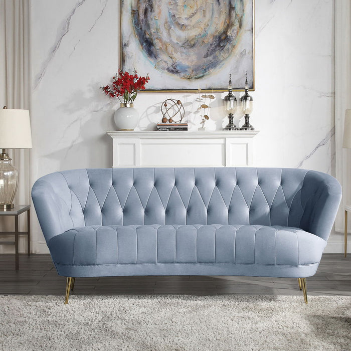 Bayram - Sofa - Light Gray Velvet ACME