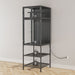 3D Printer Cabinet With Double Layer Filament Storage, T-Shaped Filament Bar, Noise Reducing And Dust Proof Design - Black Home Essentials