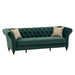 Chesterfield Sofa, 3 Seat Couch With Deep Button Tufted Back, Rolled Arms Home Essentials