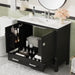 Bathroom Vanity With Sink, Soft Close Doors, Double Shelves & Divided Drawer Hearth and Haven