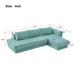L-Shaped Modular Sofa With Double Layer Cushion Noble House