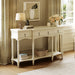 Retro Console Table With 3 Soft Close Drawers Noble House