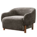 Modern Accent Chair With Recessed Arms And Tight Back Noble House