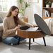 Round Coffee Table With Storage Function For Living Rooms Home Essentials