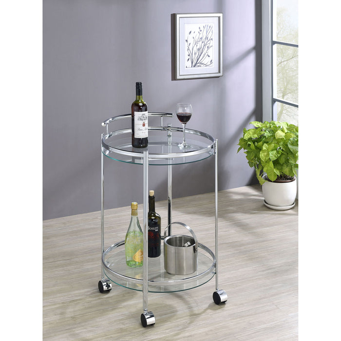 Osborne - Bar Cart - Chrome Furniture Max