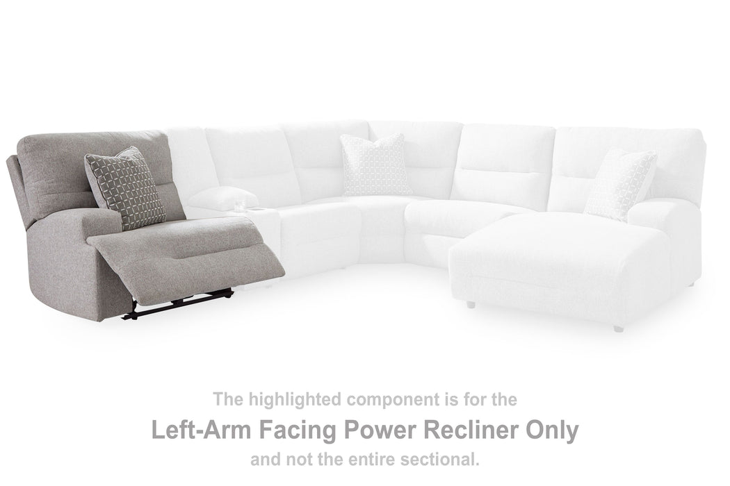 Acklen Place - Laf Zero Wall Power Recliner - Pewter Signature Design by Ashley®