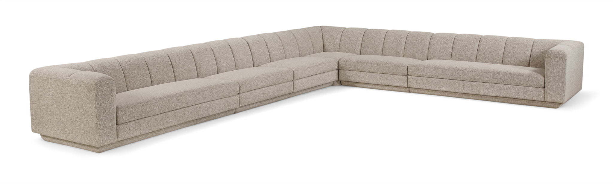 Modari - Sectional - Beige Meridian Furniture