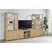 Susac - 3 Piece Entertainment Center With TV Stand And Media Towers - Light Oak Furniture Max