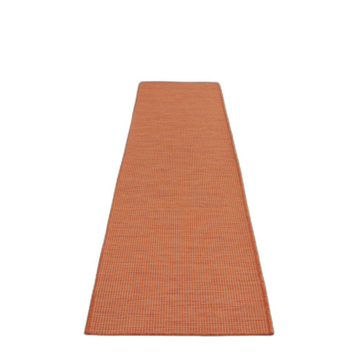 12' Power Loom Runner Rug - Rust